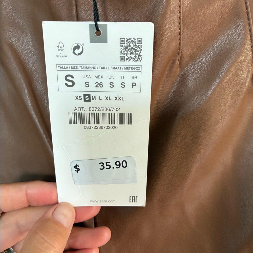 Zara Brown Women's Leggings - Picture 4 of 14